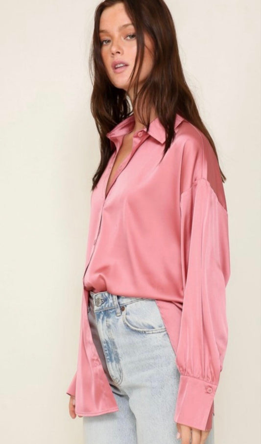 Angelina Blouse in Rose