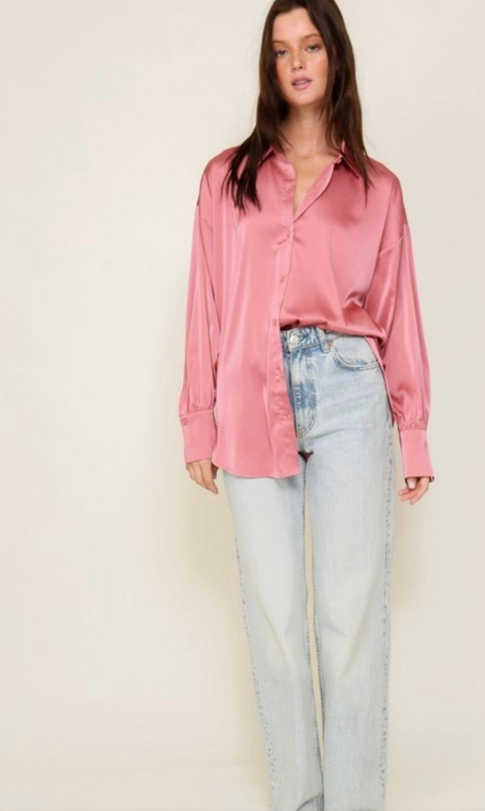 Angelina Blouse in Rose