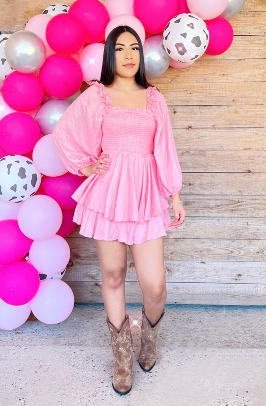 Vanessa Romper in Pink